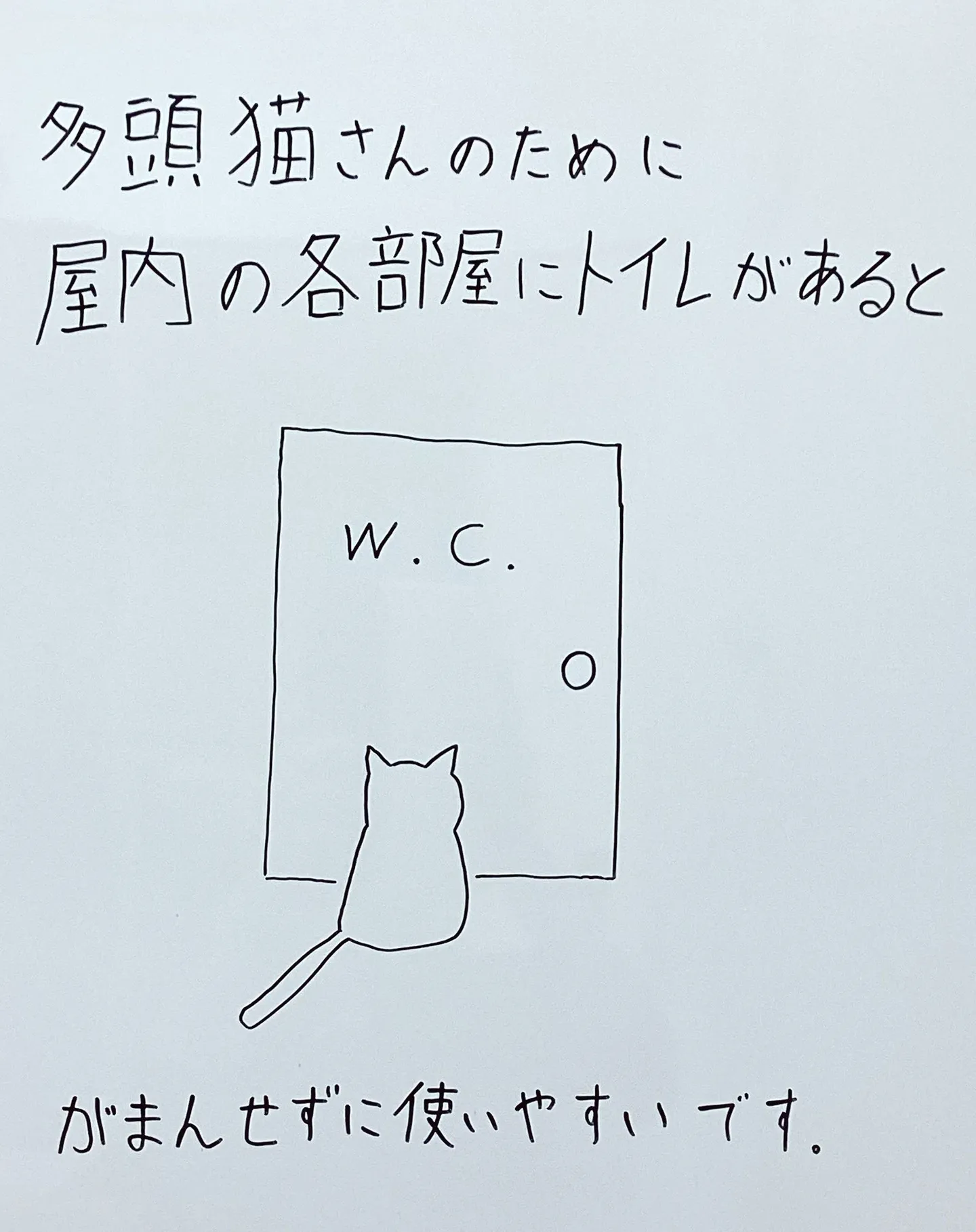 複数猫さんのお手洗い